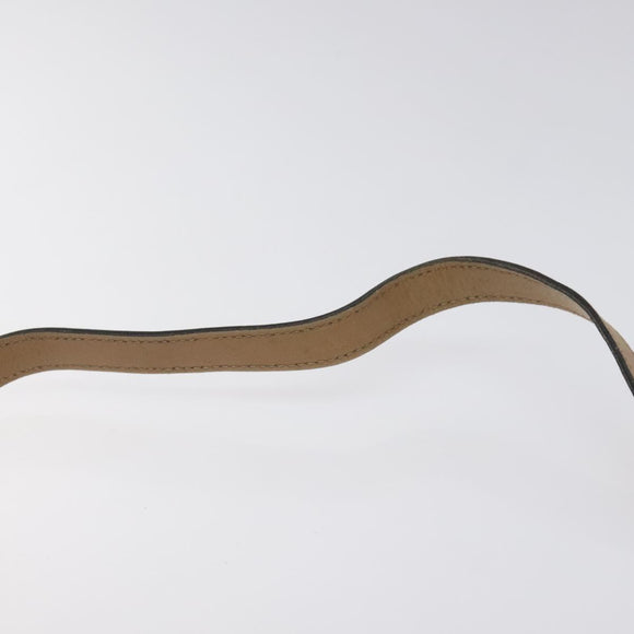 Christian Dior Honeycomb Canvas Chain Shoulder Bag PVC Black gold Auth ep7550