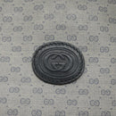 GUCCI Micro GG Supreme Shoulder Bag PVC Navy Gold Auth ep7561-17