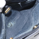 GUCCI Micro GG Supreme Shoulder Bag PVC Navy Gold Auth ep7561-10