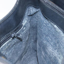 GUCCI Micro GG Supreme Shoulder Bag PVC Navy Gold Auth ep7561-19