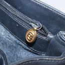 GUCCI Micro GG Supreme Shoulder Bag PVC Navy Gold Auth ep7561-21