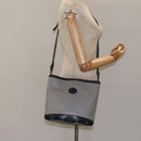 GUCCI Micro GG Supreme Shoulder Bag PVC Navy Gold Auth ep7561-24