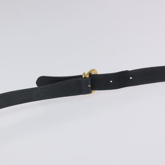 GUCCI Micro GG Supreme Shoulder Bag PVC Navy Gold Auth ep7561