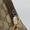 GUCCI GG Supreme Shoulder Bag PVC Beige Brown gold 97 02 068 Auth ep7562-9