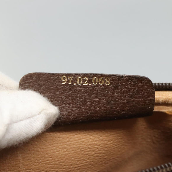 GUCCI GG Supreme Shoulder Bag PVC Beige Brown gold 97 02 068 Auth ep7562