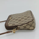 GUCCI GG Supreme Shoulder Bag PVC Beige Brown gold 97 02 068 Auth ep7562-3