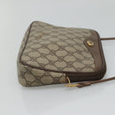 GUCCI GG Supreme Shoulder Bag PVC Beige Brown gold 97 02 068 Auth ep7562-4