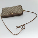 GUCCI GG Supreme Shoulder Bag PVC Beige Brown gold 97 02 068 Auth ep7562-7
