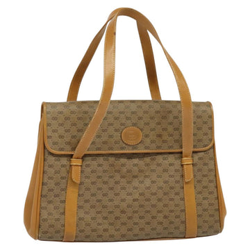 GUCCI Micro GG Supreme Hand Bag PVC Leather Beige Gold 000 984 4857 Auth ep7571