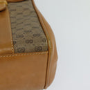 GUCCI Micro GG Supreme Hand Bag PVC Leather Beige Gold 000 984 4857 Auth ep7571-9