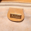 GUCCI Micro GG Supreme Hand Bag PVC Leather Beige Gold 000 984 4857 Auth ep7571-18