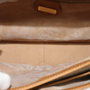 GUCCI Micro GG Supreme Hand Bag PVC Leather Beige Gold 000 984 4857 Auth ep7571-10