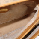 GUCCI Micro GG Supreme Hand Bag PVC Leather Beige Gold 000 984 4857 Auth ep7571-19