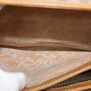 GUCCI Micro GG Supreme Hand Bag PVC Leather Beige Gold 000 984 4857 Auth ep7571-11