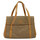 GUCCI Micro GG Supreme Hand Bag PVC Leather Beige Gold 000 984 4857 Auth ep7571-13