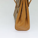GUCCI Micro GG Supreme Hand Bag PVC Leather Beige Gold 000 984 4857 Auth ep7571-4