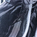 PRADA Tote Bag Nylon Plastic Gray Black Auth ep7577-19