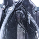 PRADA Tote Bag Nylon Plastic Gray Black Auth ep7577-20