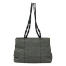 PRADA Tote Bag Nylon Plastic Gray Black Auth ep7577-13