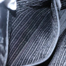 PRADA Tote Bag Nylon Plastic Gray Black Auth ep7577-21