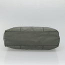 PRADA Tote Bag Nylon Plastic Gray Black Auth ep7577-5