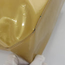 LOUIS VUITTON Monogram Vernis Reade MM Hand Bag Beige M91141 LV Auth ep7589-9