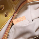 LOUIS VUITTON Monogram Vernis Reade MM Hand Bag Beige M91141 LV Auth ep7589-12