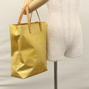LOUIS VUITTON Monogram Vernis Reade MM Hand Bag Beige M91141 LV Auth ep7589-23