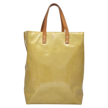 LOUIS VUITTON Monogram Vernis Reade MM Hand Bag Beige M91141 LV Auth ep7589 - 0