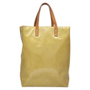 LOUIS VUITTON Monogram Vernis Reade MM Hand Bag Beige M91141 LV Auth ep7589-2