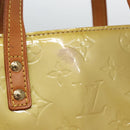 LOUIS VUITTON Monogram Vernis Reade MM Hand Bag Beige M91141 LV Auth ep7589-3