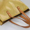 LOUIS VUITTON Monogram Vernis Reade MM Hand Bag Beige M91141 LV Auth ep7589-7
