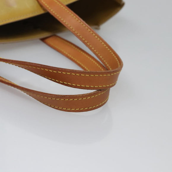 LOUIS VUITTON Monogram Vernis Reade MM Hand Bag Beige M91141 LV Auth ep7589