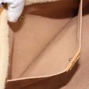 GUCCI Micro GG Canvas Clutch Bag PVC Beige Gold 014 89 0192 Auth ep7599-11