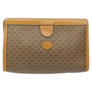 GUCCI Micro GG Canvas Clutch Bag PVC Beige Gold 014 89 0192 Auth ep7599-13