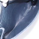 GUCCI Shoulder Bag Leather Navy Gold Auth ep7619-11