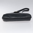 GUCCI Shoulder Bag Leather Navy Gold Auth ep7619-5