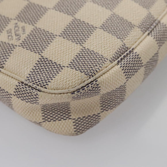 LOUIS VUITTON Damier Azur Pochette Accessoires Pouch N51986 LV Auth ep7627