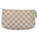 LOUIS VUITTON Damier Azur Pochette Accessoires Pouch N51986 LV Auth ep7627-13