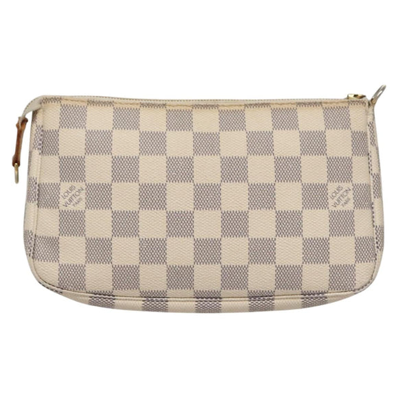LOUIS VUITTON Damier Azur Pochette Accessoires Pouch N51986 LV Auth ep7627