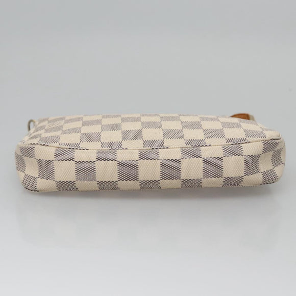 LOUIS VUITTON Damier Azur Pochette Accessoires Pouch N51986 LV Auth ep7627