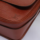 LOUIS VUITTON Epi Cartouchiere MM Shoulder Bag Brown M52243 LV Auth ep7629-14