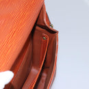 LOUIS VUITTON Epi Cartouchiere MM Shoulder Bag Brown M52243 LV Auth ep7629-17