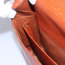 LOUIS VUITTON Epi Cartouchiere MM Shoulder Bag Brown M52243 LV Auth ep7629-18