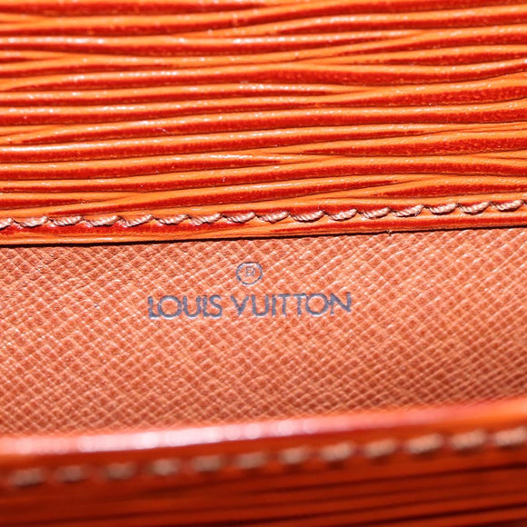 LOUIS VUITTON Epi Cartouchiere MM Shoulder Bag Brown M52243 LV Auth ep7629