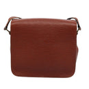 LOUIS VUITTON Epi Cartouchiere MM Shoulder Bag Brown M52243 LV Auth ep7629-2