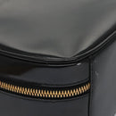 GUCCI Vanity Bamboo Pouch Enamel 2way Black 000 2040 0323 Auth ep7648-10