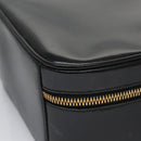 GUCCI Vanity Bamboo Pouch Enamel 2way Black 000 2040 0323 Auth ep7648-11