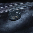 GUCCI Vanity Bamboo Pouch Enamel 2way Black 000 2040 0323 Auth ep7648-15