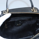 GUCCI Vanity Bamboo Pouch Enamel 2way Black 000 2040 0323 Auth ep7648-16